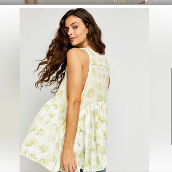 FREE PEOPLE FLOWY FLORAL TANK - Picture 5 of 10